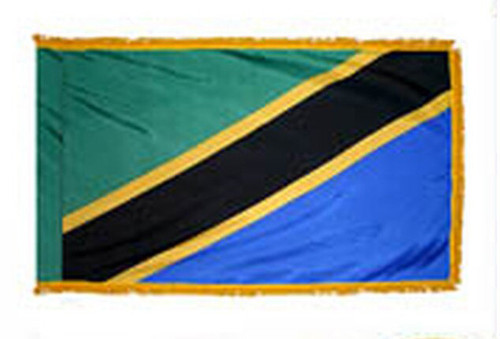 Tanzania Fringed Lobby Flag