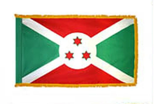 Burundi Fringed Lobby Flag