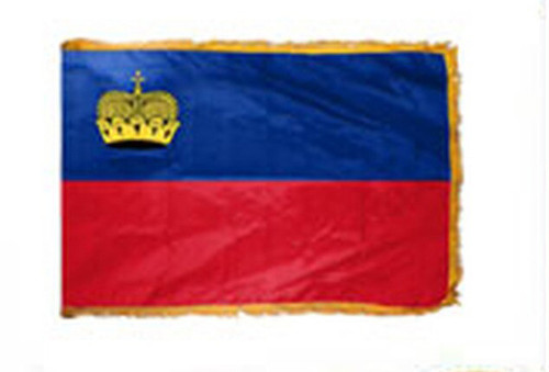 Liechtenstein Fringed Lobby Flag