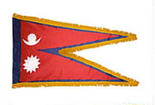Nepal Fringed Lobby Flag