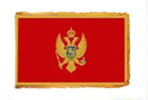 Montenegro Fringed Lobby Flag