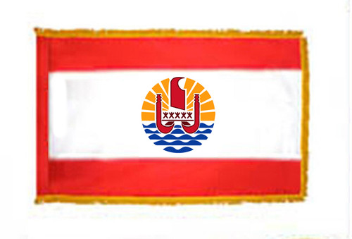 French Polynesia Fringed Flag