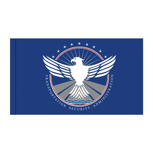 Transportation Security Administration Flag with pole sleeve