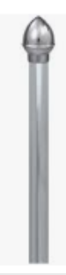 Budget Silver Parade Banner Pole- for 10ft banner