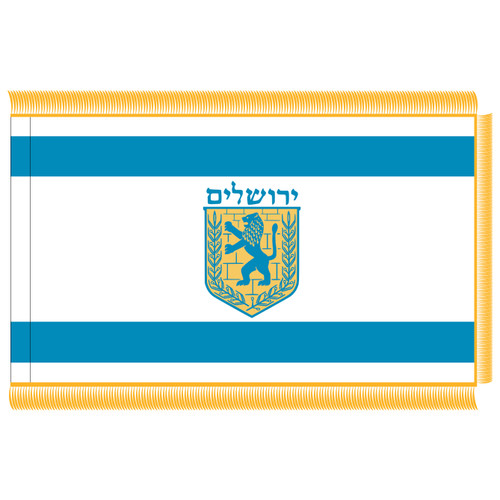 City of Jerusalem 3x5 Indoor Lobby Flag