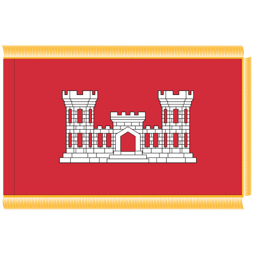 U.S. Army Corps of Engineers Fringed Flag