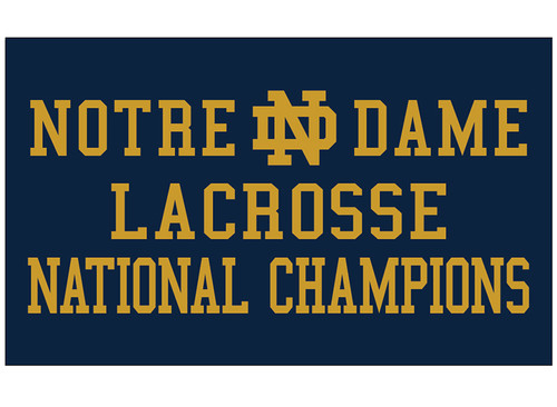 Notre Dame Lacrosse 3x5 Custom Flag