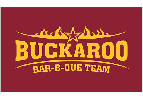 Buckaroo-Bar-B-Que 3x5 Custom Flag