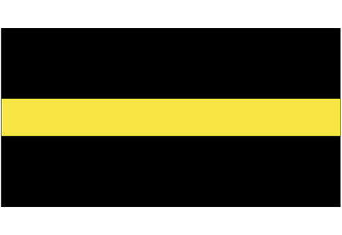 Thin Yellow Line Casket Flag 5x9.5ft