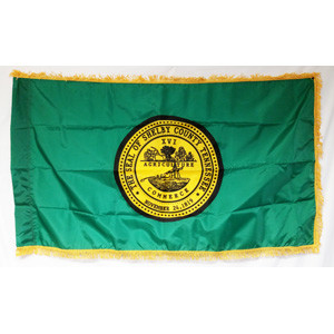 Shelby County, TN 3 x 5 Foot Fringed Flag- Custom Seal Seal