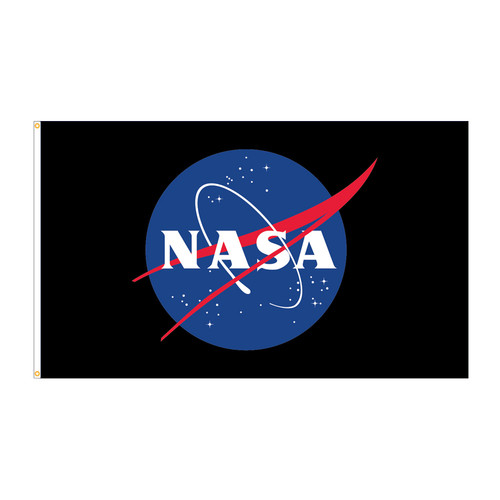 NASA Insignia Flag - Black Background