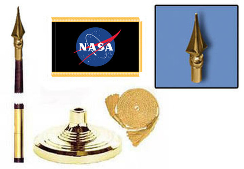 NASA Insignia (with Black Background flag) Lobby Set