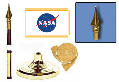 NASA Insignia (with Black Background flag) Lobby Set
