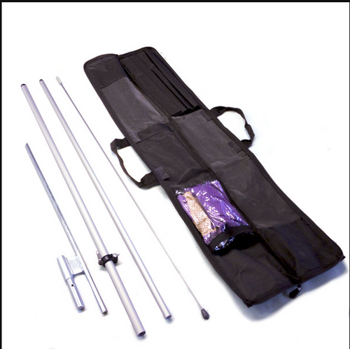 Small Black carrying bag only for fiberflass poles 8ft or shorter