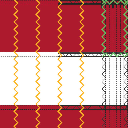 Fly End Vertical Stitching and Reinforced Corners