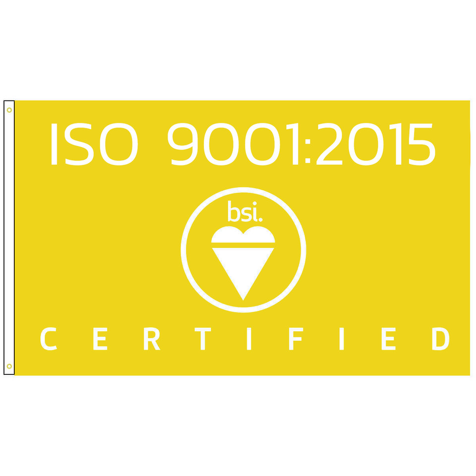 BSI ISO 90012015 Certified Flag