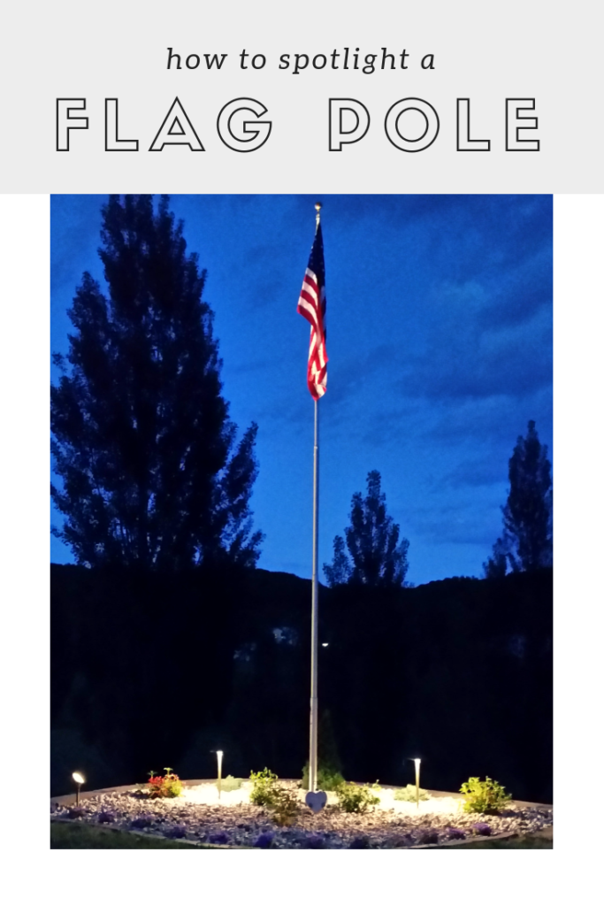 Flagpole at Night