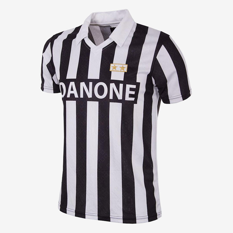Juventus FC ストライプシャツ DANONE COPA Juventus Retro Home Shirt 1992/93 | FN Teamwear