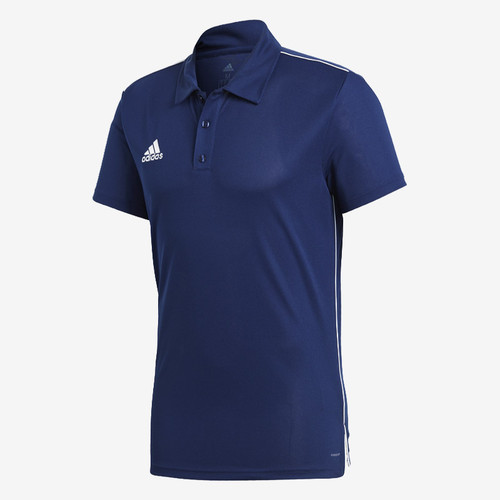 adidas Core 18 Polo Shirt - Dark Blue/White (Clearance)