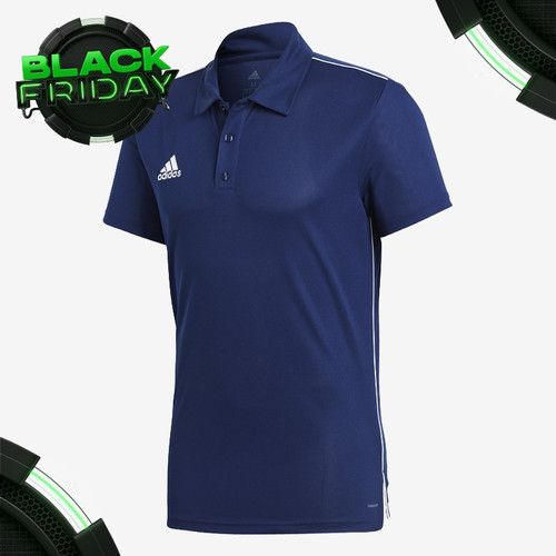 adidas Core 18 Polo Shirt - Dark Blue/White (Clearance)