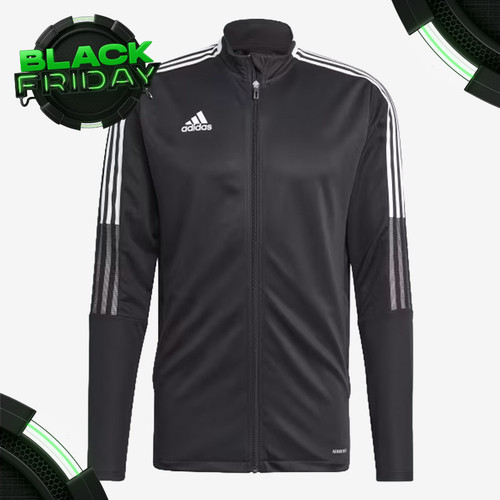 adidas Tiro 21 Tracksuit Jacket - Black/White (Clearance)