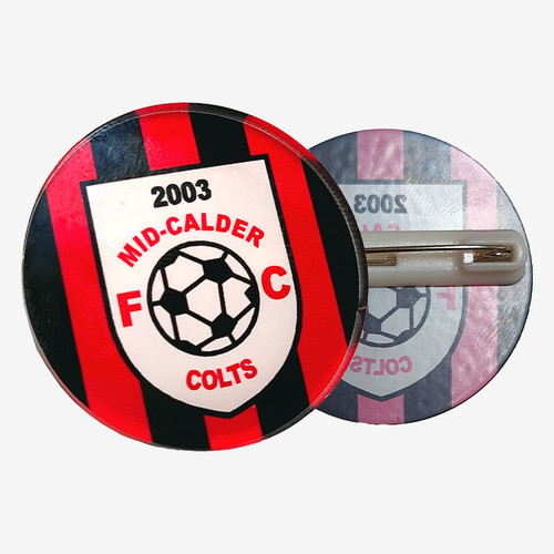Mid-Calder Colts Acrylic Pin Badge