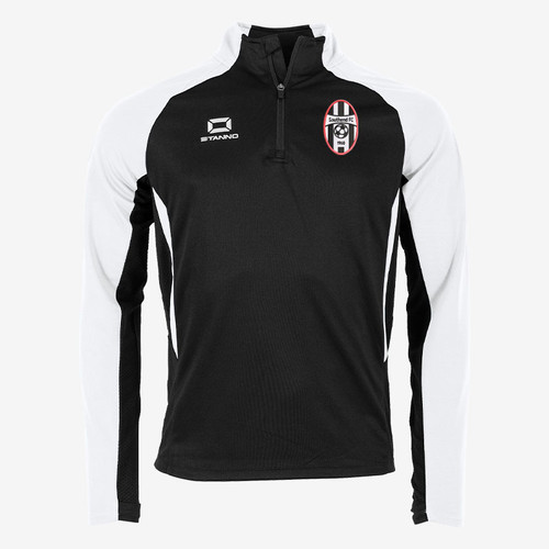 Southend FC Kids 1/4 Zip Sweatshirt - Black/White