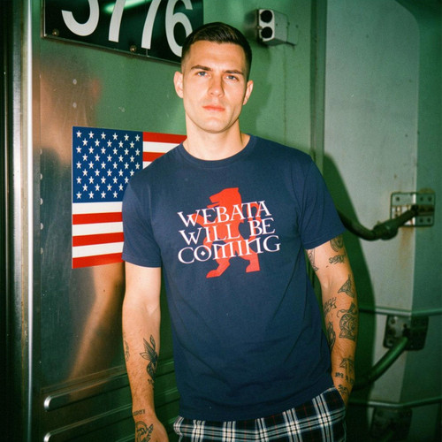 WEBATA Will Be Coming Adults Tee - Navy