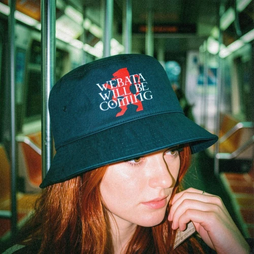 WEBATA Will Be Coming Bucket Hat - Navy