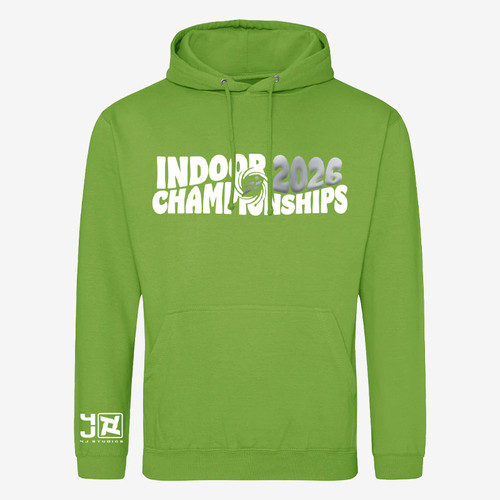 Scottish Athletics Indoor Championships 2026 Adults Hoodie - Lime Green (Clearance)