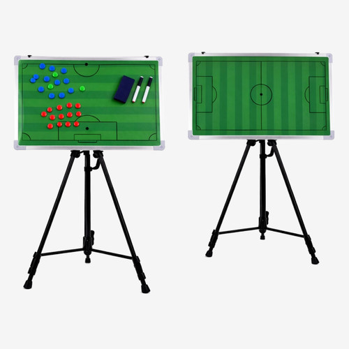 Precision Double-sided Football Pitch Tactics Board With Stand
