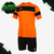 Academy II Shirt & Shorts Set - Orange/Black (Clearance)