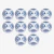adidas Tiro Club 26 Training Ball - White/Power Blue (Bundle of 10)