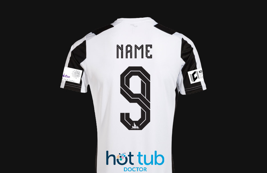 Dunbar United FC name and number printing