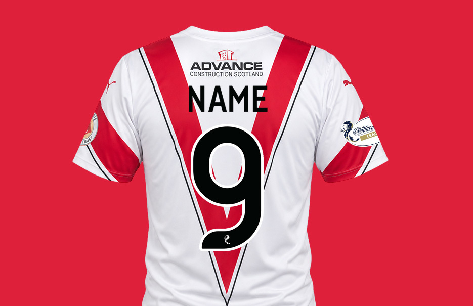 Official SPFL name and number printing