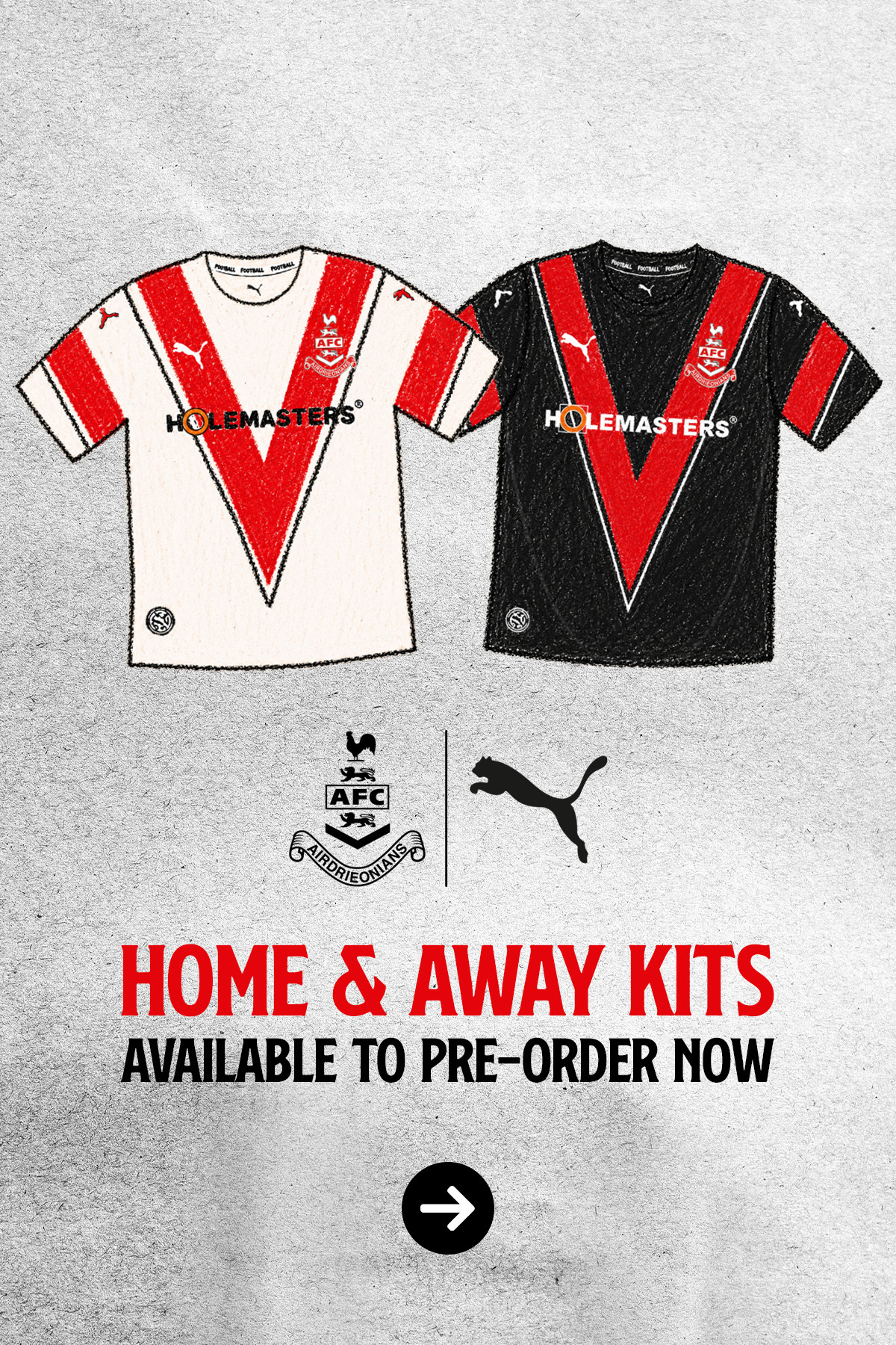 Airdrie Home & Away Shirts
