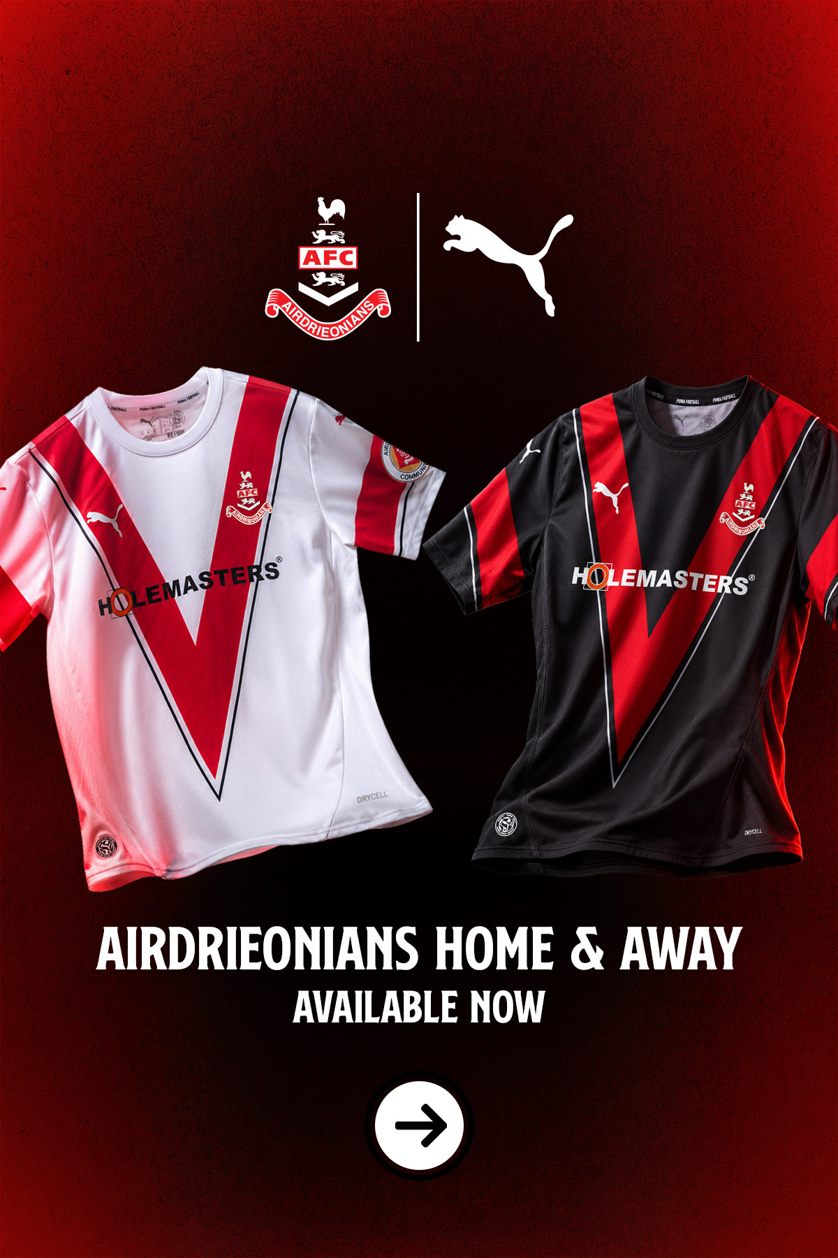 Airdrie Home & Away Shirts
