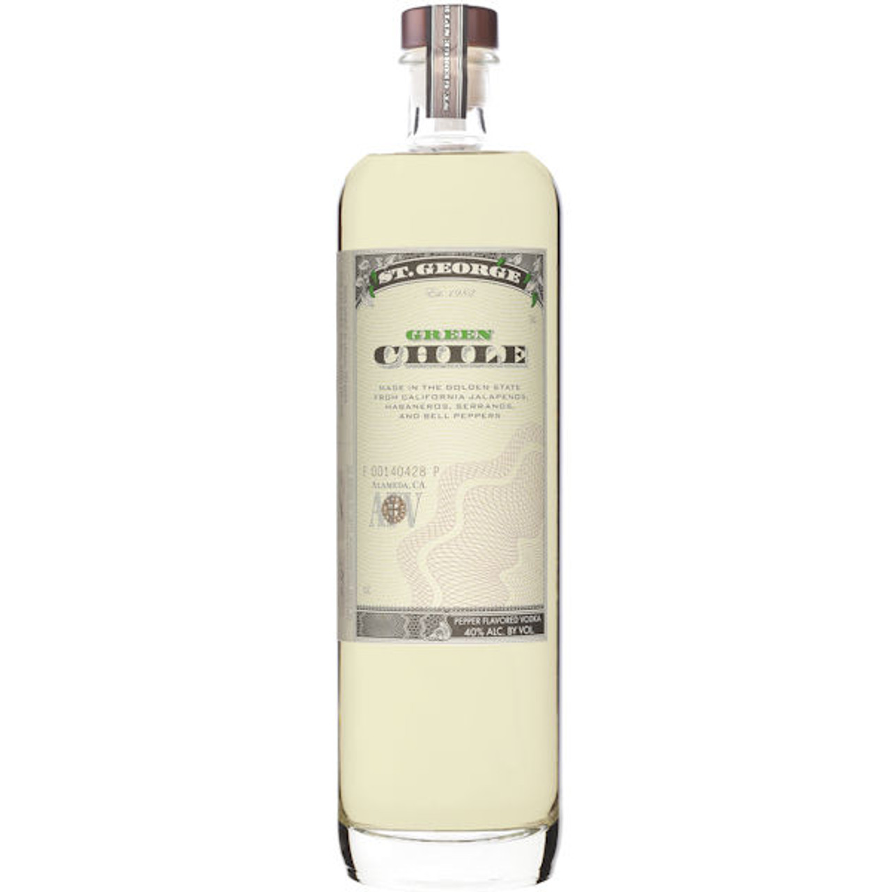 St. George Green Chile Vodka 750ml | ShopWineDirect