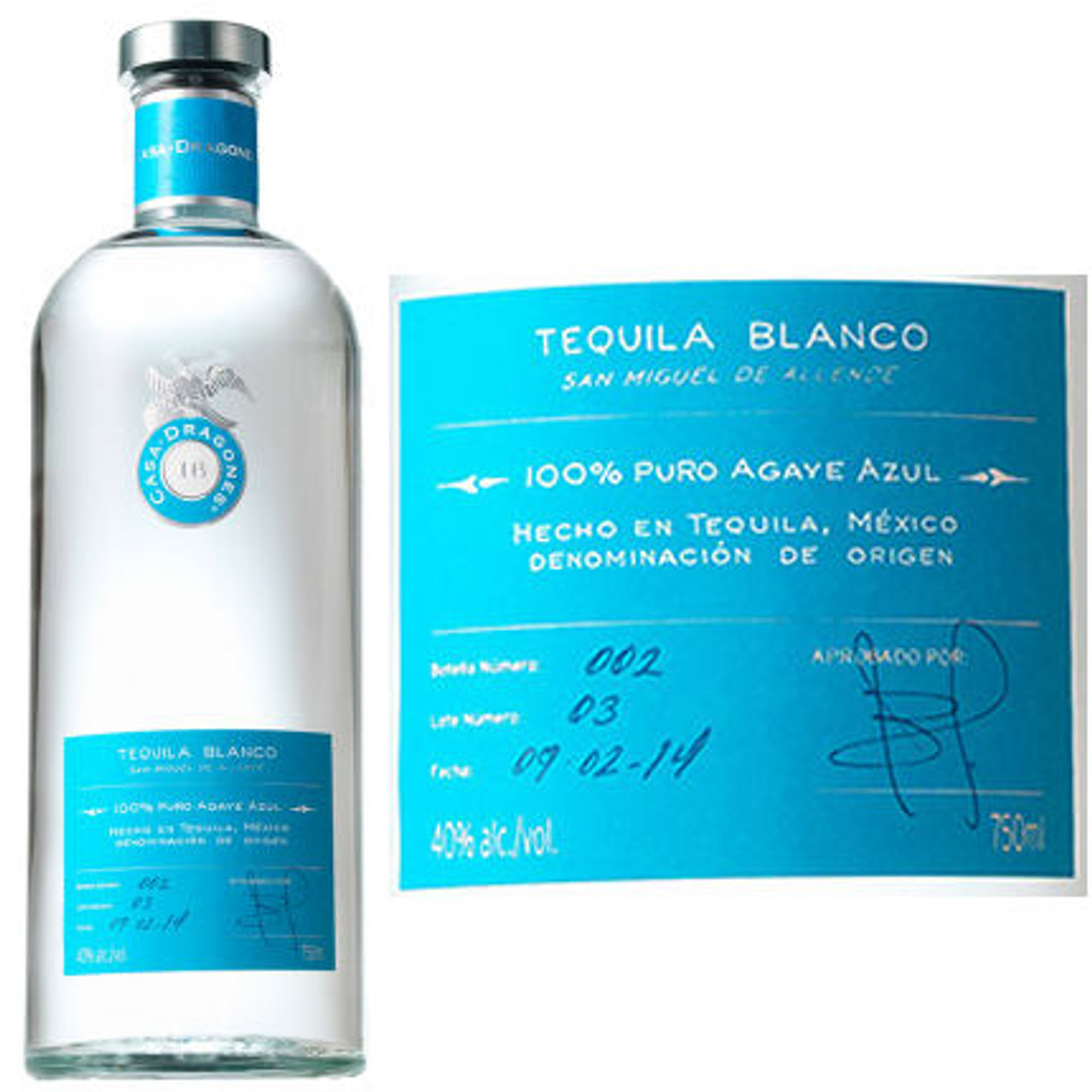 Casa Dragones Blanco Tequila 750ml