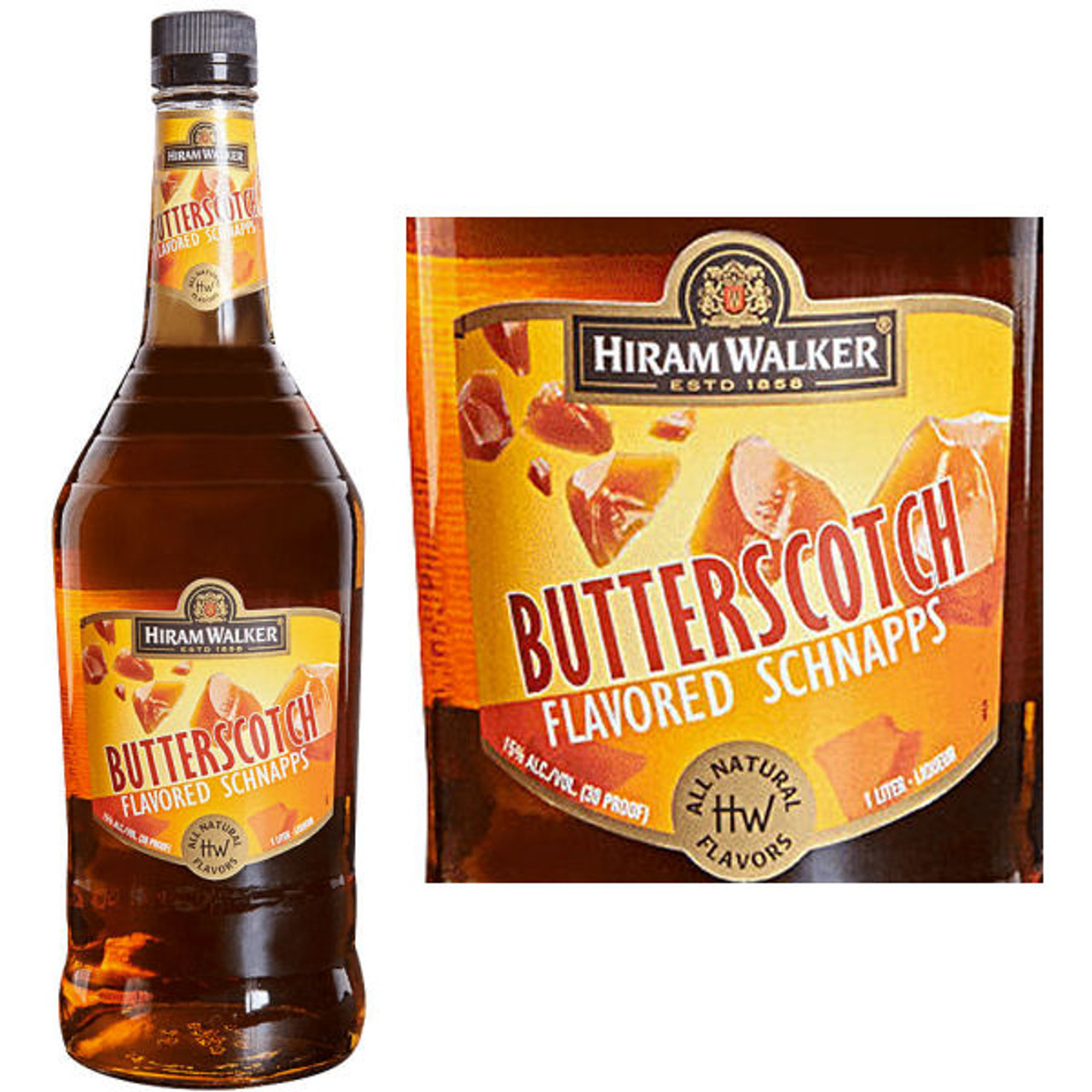 Hiram Walker Butterscotch Flavored Schnapps US 1L