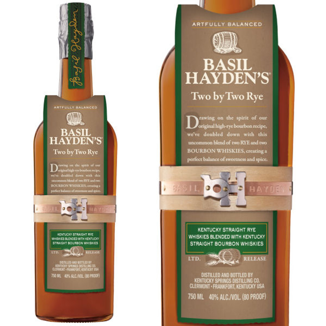 Basil Hayden Two By Two Rye Whiskey 750ml