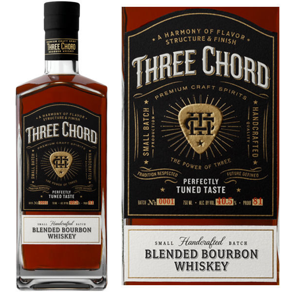 Three Chord by Neil Giraldo Blended Bourbon Whiskey 750ml 