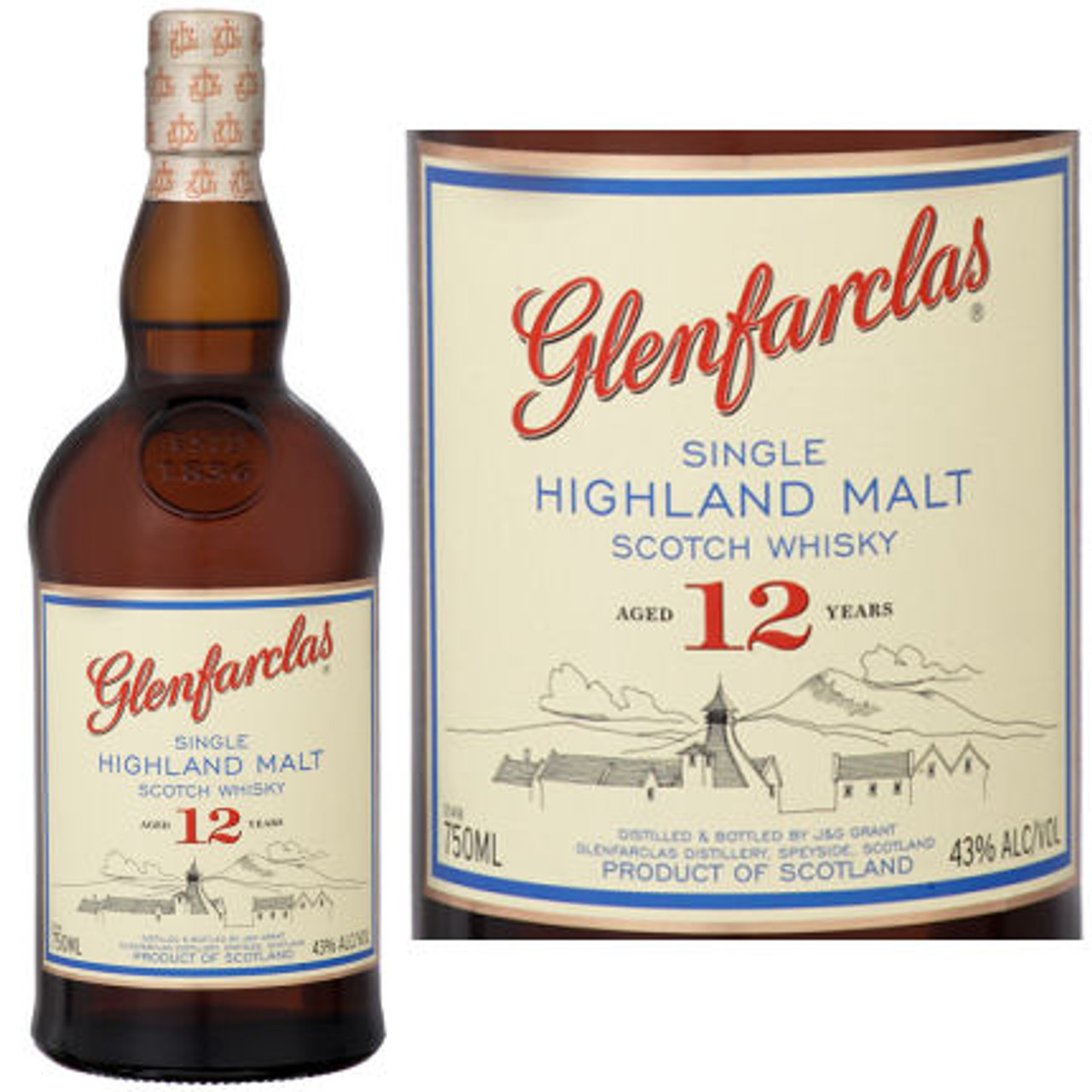 Glenfarclas Single Year 12 750ml Scotch - Highland Old Malt ShopWineDirect