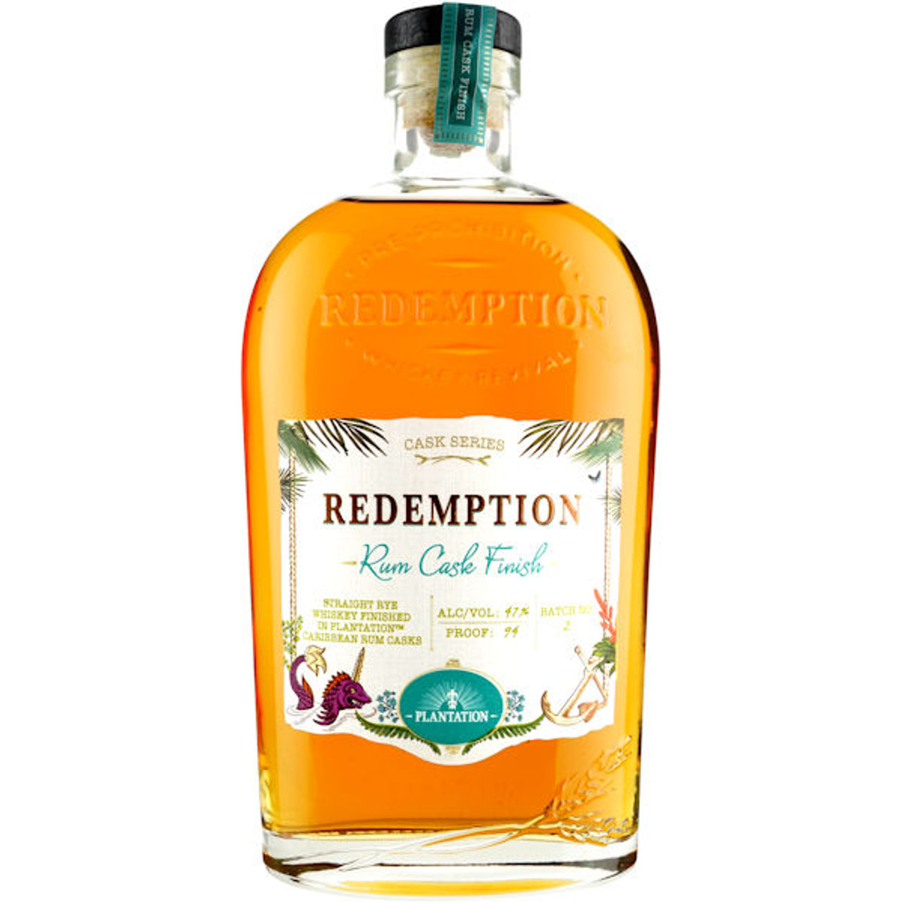 Redemption Rum Cask Finish Rye Whiskey 750ml