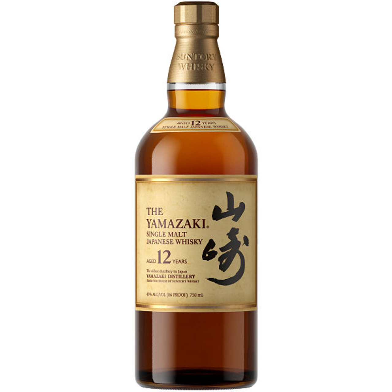 Suntory Yamazaki 12Y Single Malt Japanese Whisky 750ml - Divino