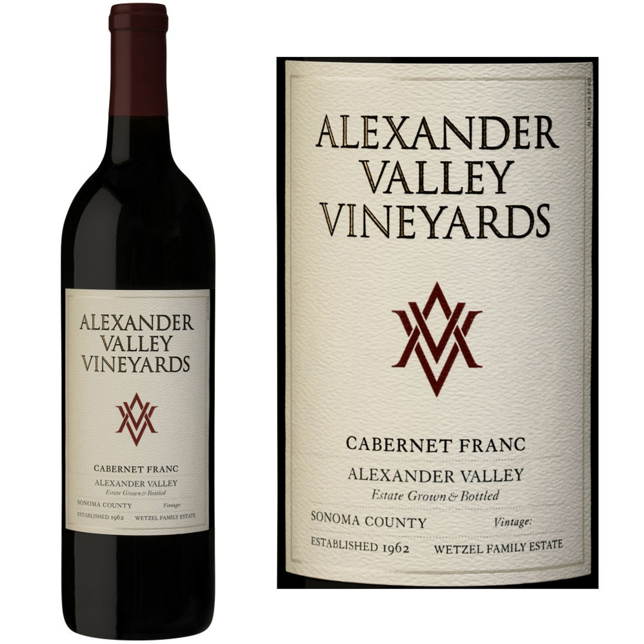 Cabernet Franc Alexander Winery. Alexander Estate Vine.