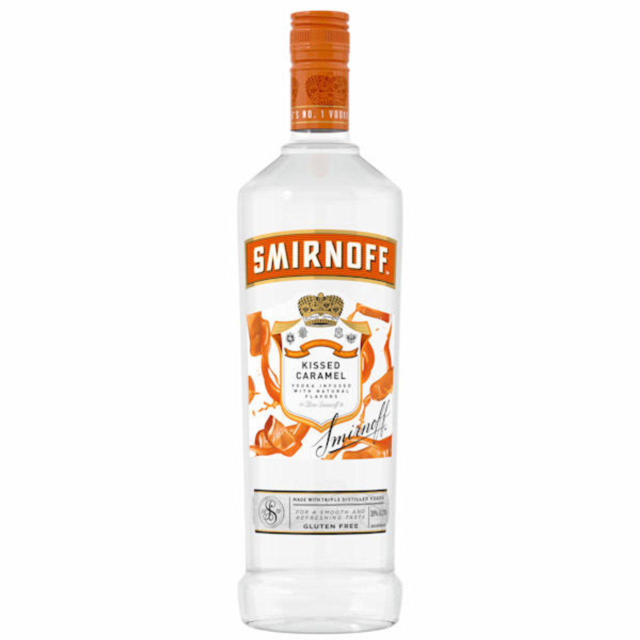 Smirnoff Kissed Caramel Vodka 750ml, 082000759614