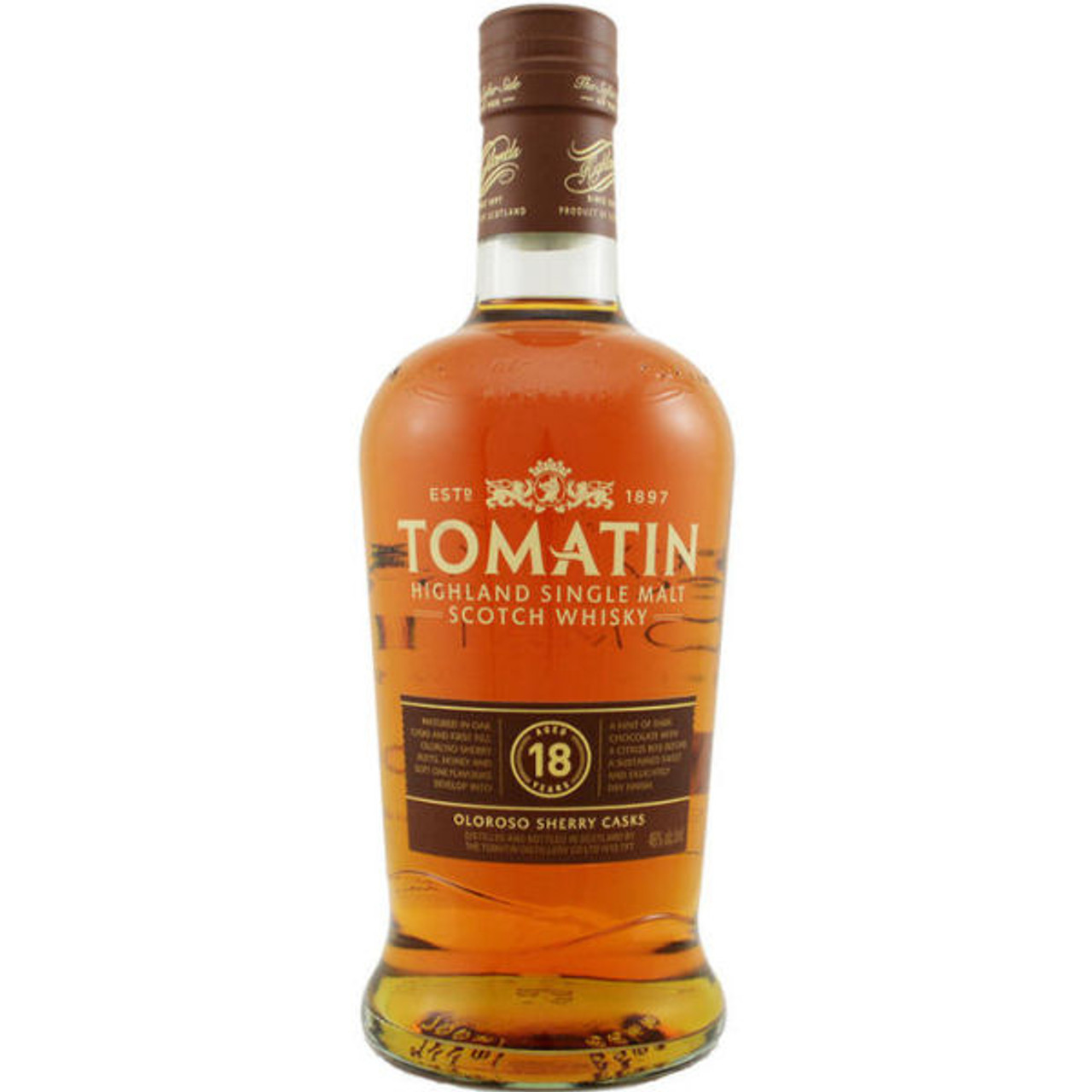 TOMATIN 18年 オロロソシェリー樽 700ml Tomatin 18 Year Old Oloroso Sherry Casks Highland Single