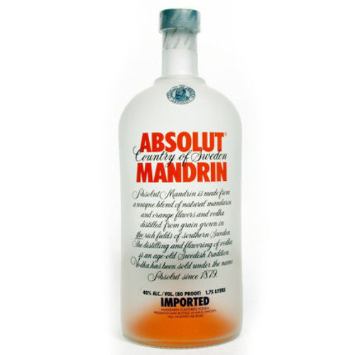 Absolut Mandrin Swedish Grain Vodka 1.75L