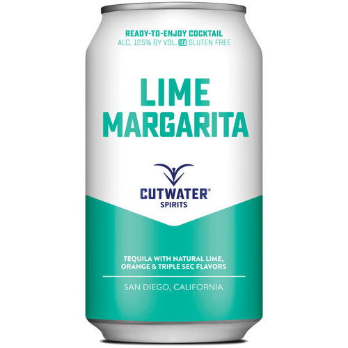 Cutwater Spirits Lime Tequila Margarita Ready-To-Drink 4-Pack 12oz Cans